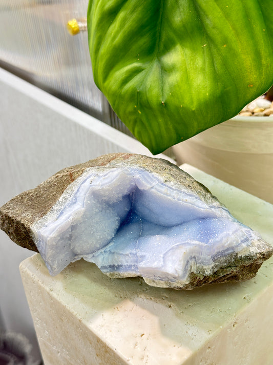 南非藍紋瑪瑙原石 Raw Blue Lace Agate