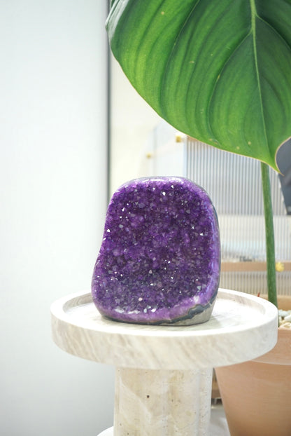烏拉圭酒紅調瑪瑙紫晶鎮 Uruguay Amethyst - ART OF GEM 