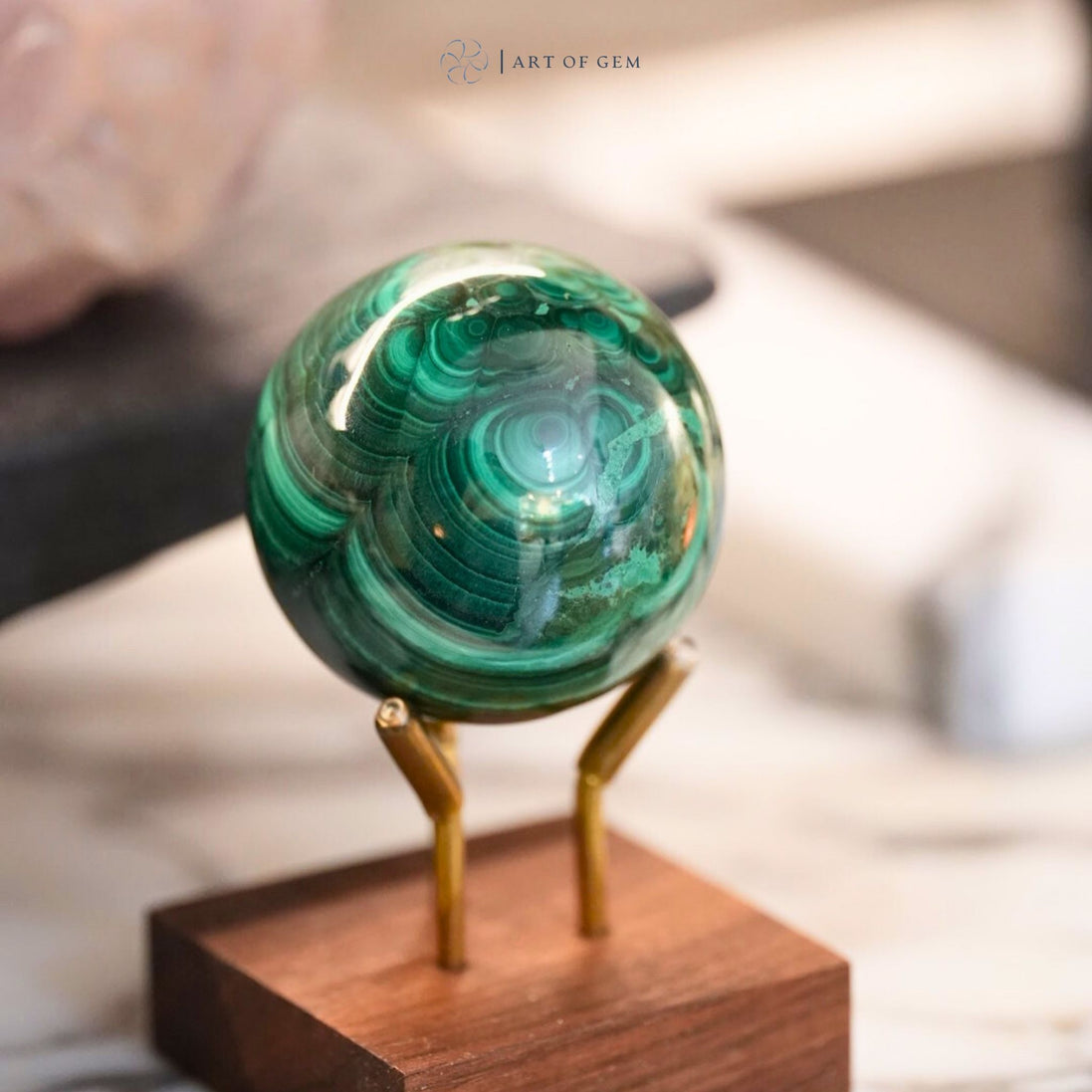 Africa Malachite Sphere 