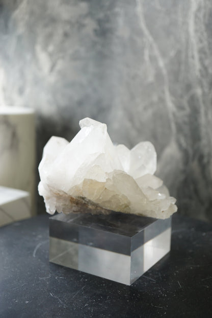 巴西白水晶簇 Brazil White Quartz Cluster - ART OF GEM 