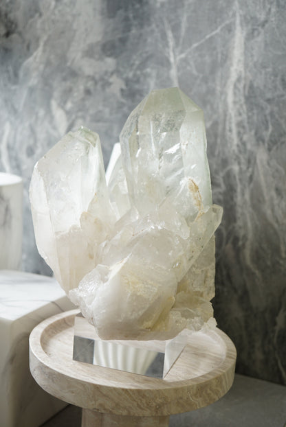 重量級巴西綠幽靈晶簇 Brazil Green Phantom Quartz Cluster - ART OF GEM 