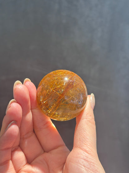45mm 巴西銅髮晶球 - ART OF GEM 