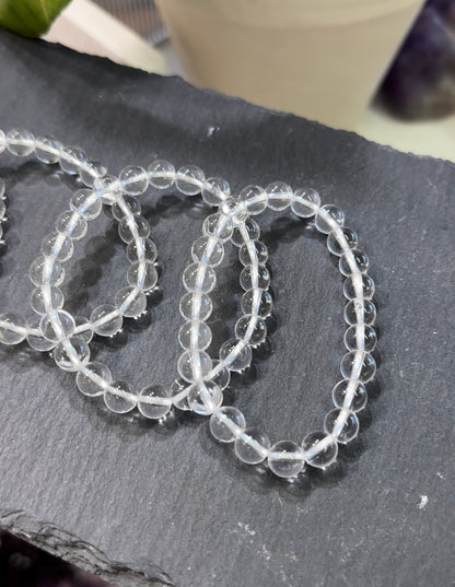 印度喜馬拉雅白水晶手串 (8mm) India Himalayan White Quartz Bracelet (8mm) - ART OF GEM 