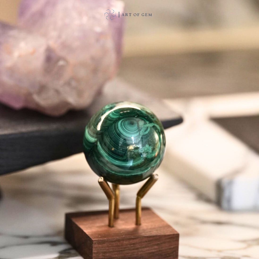 Africa Malachite Sphere 