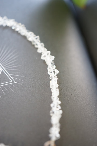 美國赫基蒙閃靈鑽手鍊 Herkimer Diamond Bracelet - ART OF GEM 