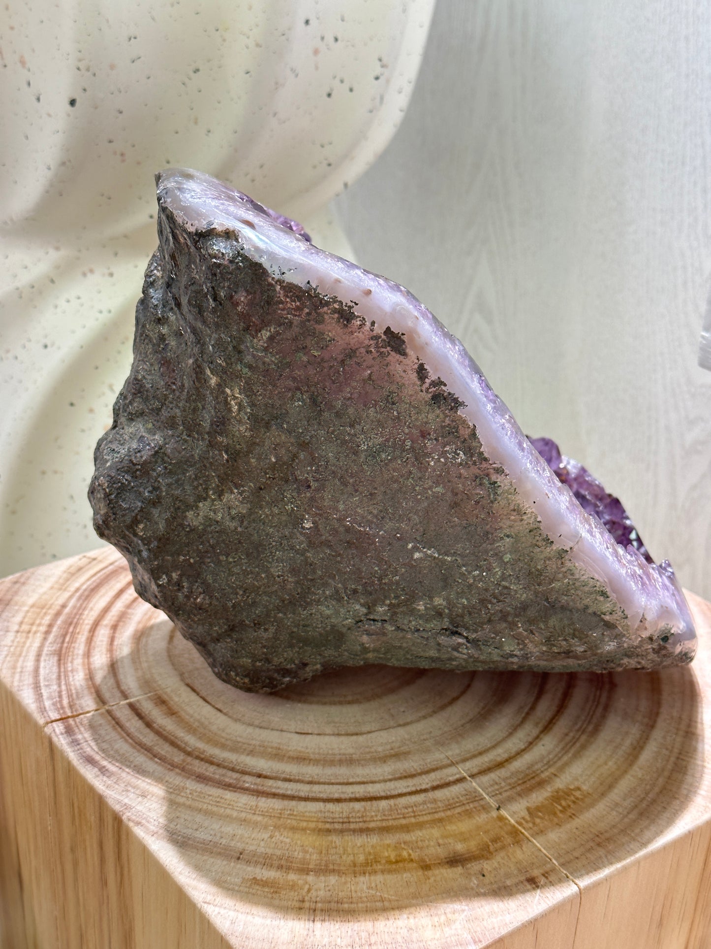 收藏級7KG巴西紫鈦晶洞Brazil Amethyst Rutiled Quartz Geode