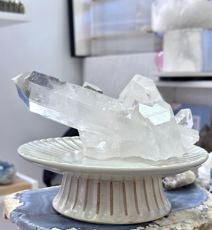 巴西白水晶簇 Brazil White Quartz Cluster - ART OF GEM 