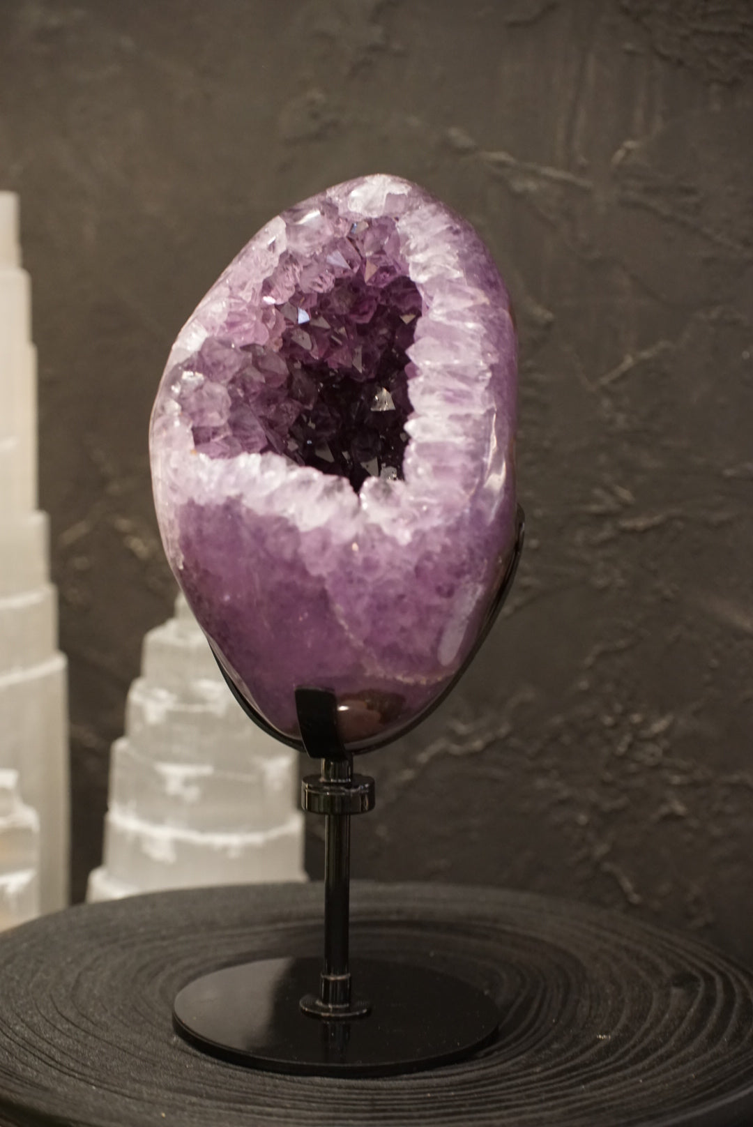 罕有巴西全瑪瑙拋光紫晶洞 Brazil Amethyst Geode with Agate [special price]