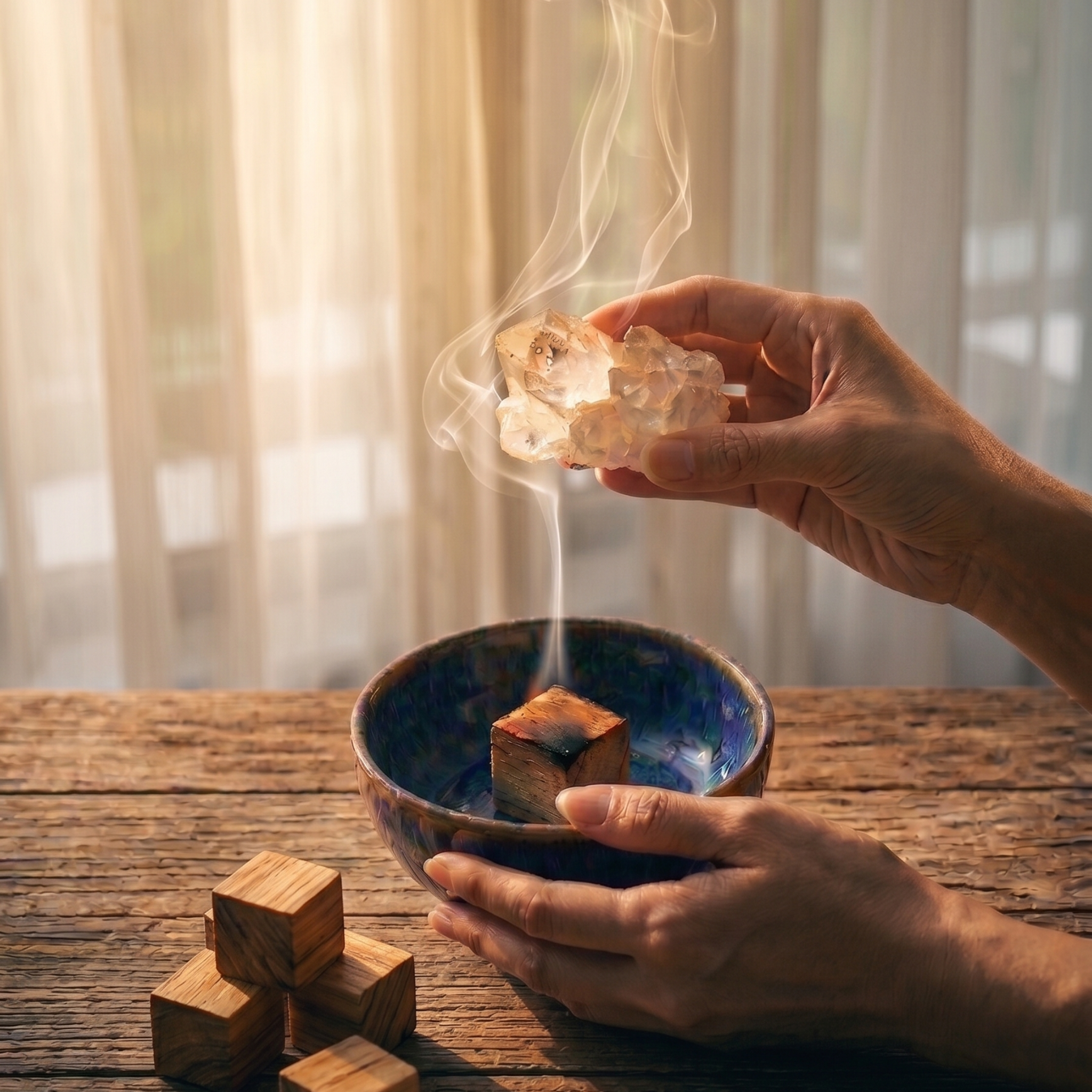 Bowls that sing 秘魯聖木方塊
