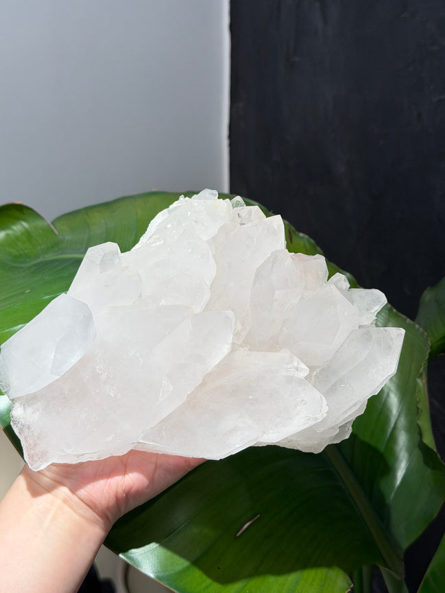 巴西白水晶簇