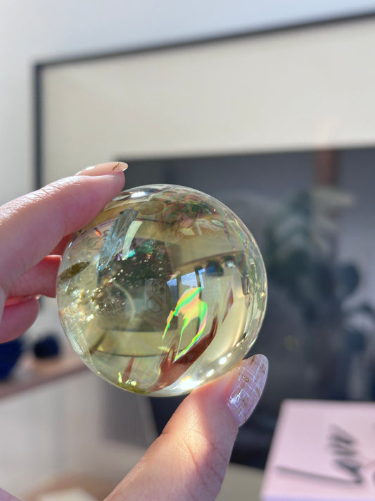 52mm 巴西黃水晶球 - ART OF GEM