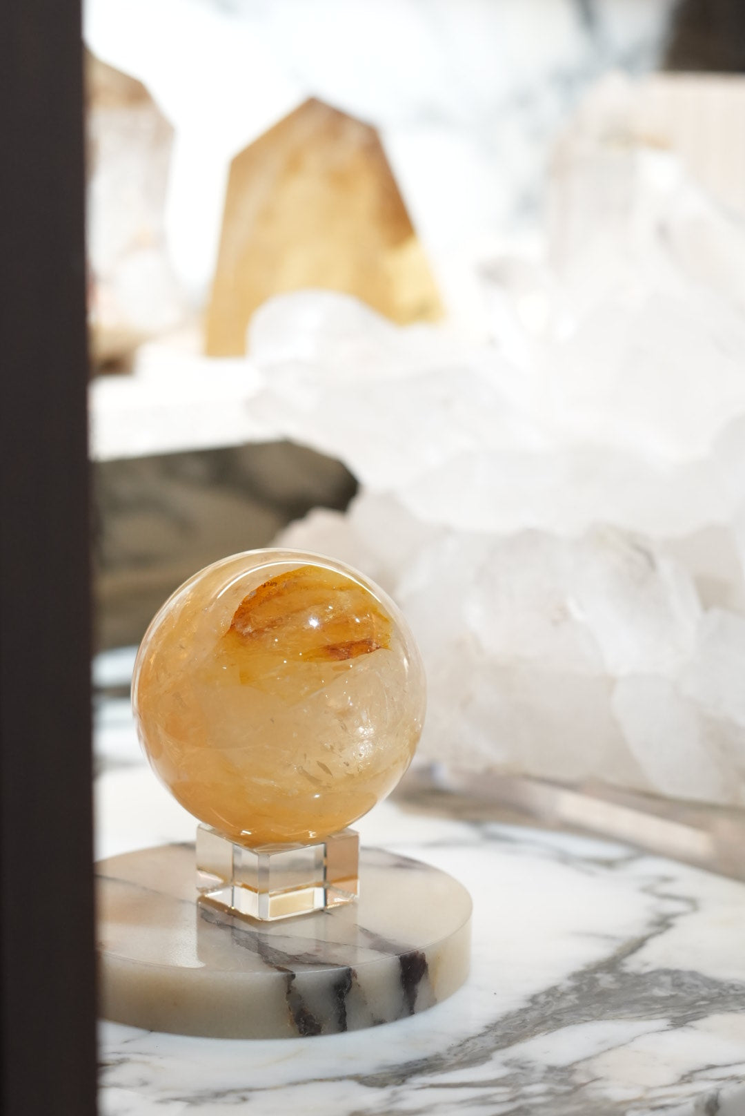 Golden Healer/Yellow Hematite Quartz Sphere