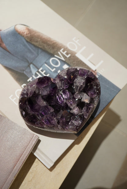 巴西紫晶心 Brazil Amethyst heart - ART OF GEM 