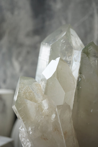 重量級巴西綠幽靈晶簇 Brazil Green Phantom Quartz Cluster - ART OF GEM 