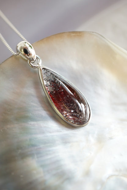 紅黑超7吊墜（配925 銀鏈） super seven pendant（with 925 Silver Necklace) - ART OF GEM 