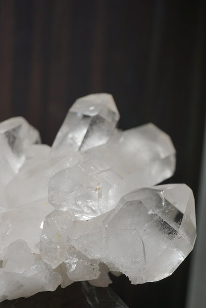 重量級巴西白水晶簇 (雙尖）Brazil White Quartz Cluster - ART OF GEM 