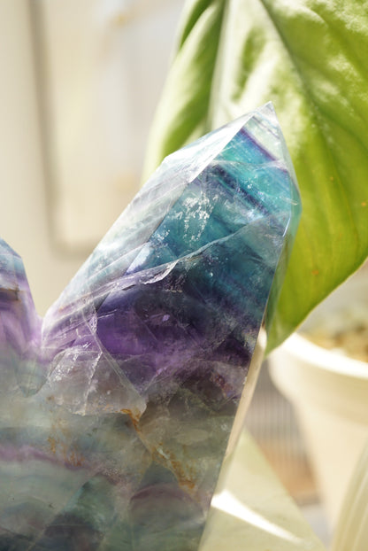 巴西千層螢石雙生晶簇 Brazil Fluorite Twin Cluster - ART OF GEM 