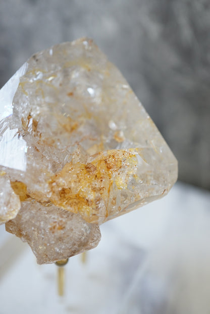 巴基斯坦黃泥骸骨水晶 Pakistan Fenster Quartz - ART OF GEM 
