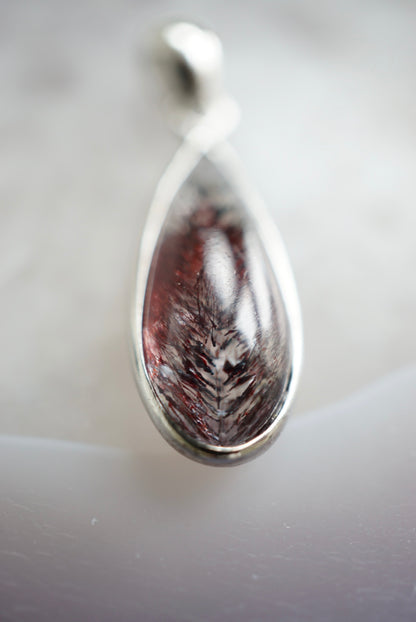 紅黑超7吊墜（配925 銀鏈） super seven pendant（with 925 Silver Necklace) - ART OF GEM 