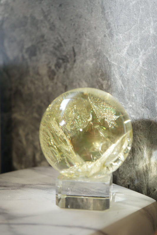 60mm 巴西黃水晶球 - ART OF GEM