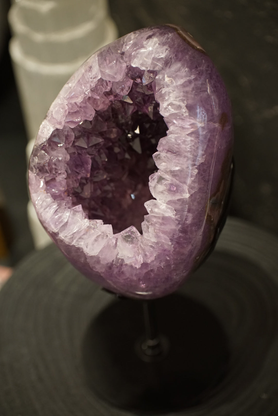 罕有巴西全瑪瑙拋光紫晶洞 Brazil Amethyst Geode with Agate [special price]