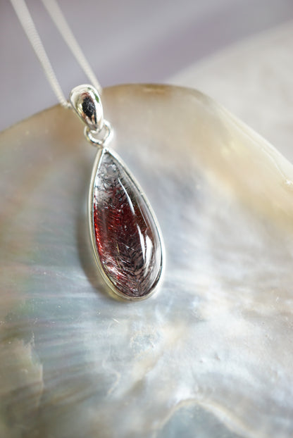 紅黑超7吊墜（配925 銀鏈） super seven pendant（with 925 Silver Necklace) - ART OF GEM 