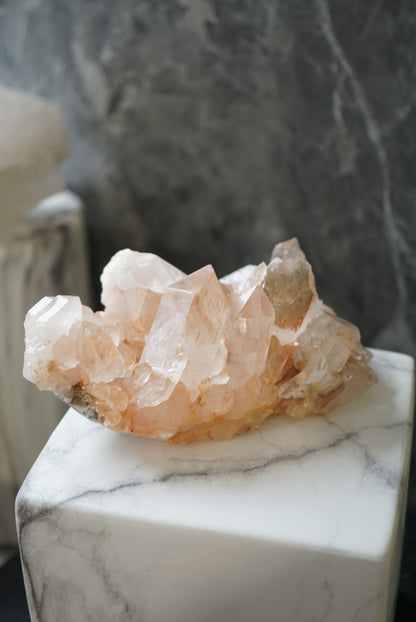印度喜馬拉雅粉調白水晶簇 India Himalayan Pink White Quartz Cluster - ART OF GEM 