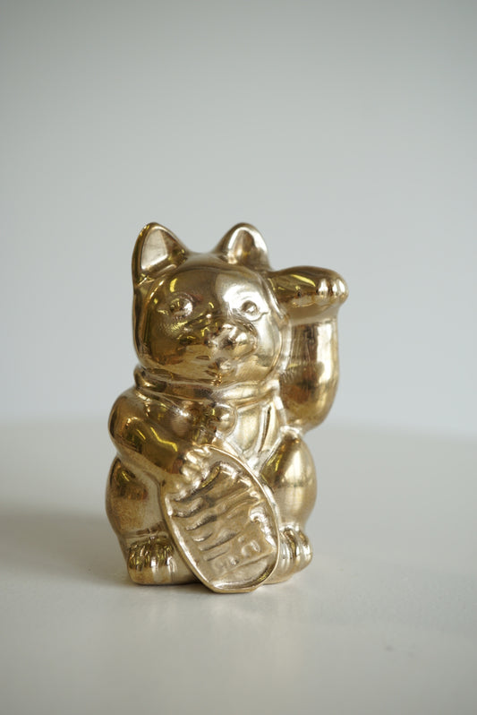 限量獨家設計黃銅招財貓 Brass Fortune Cat