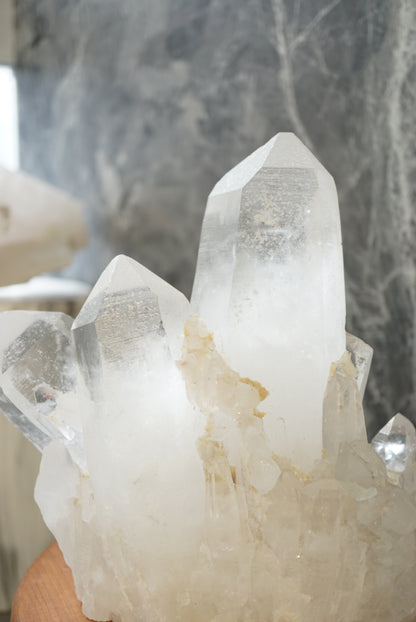 巴西白水晶簇 Brazil White Quartz Cluster - ART OF GEM 