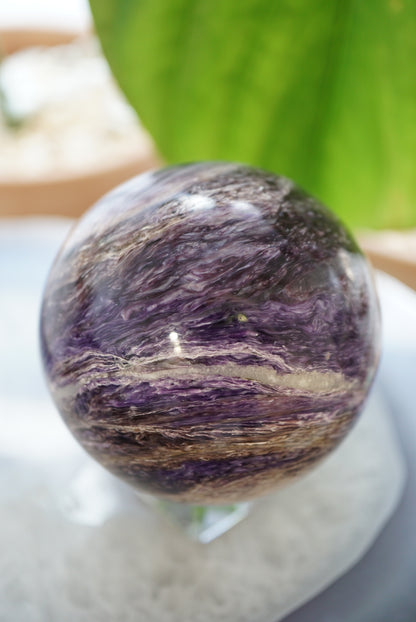 紫龍晶球 Charoite Sphere - ART OF GEM 