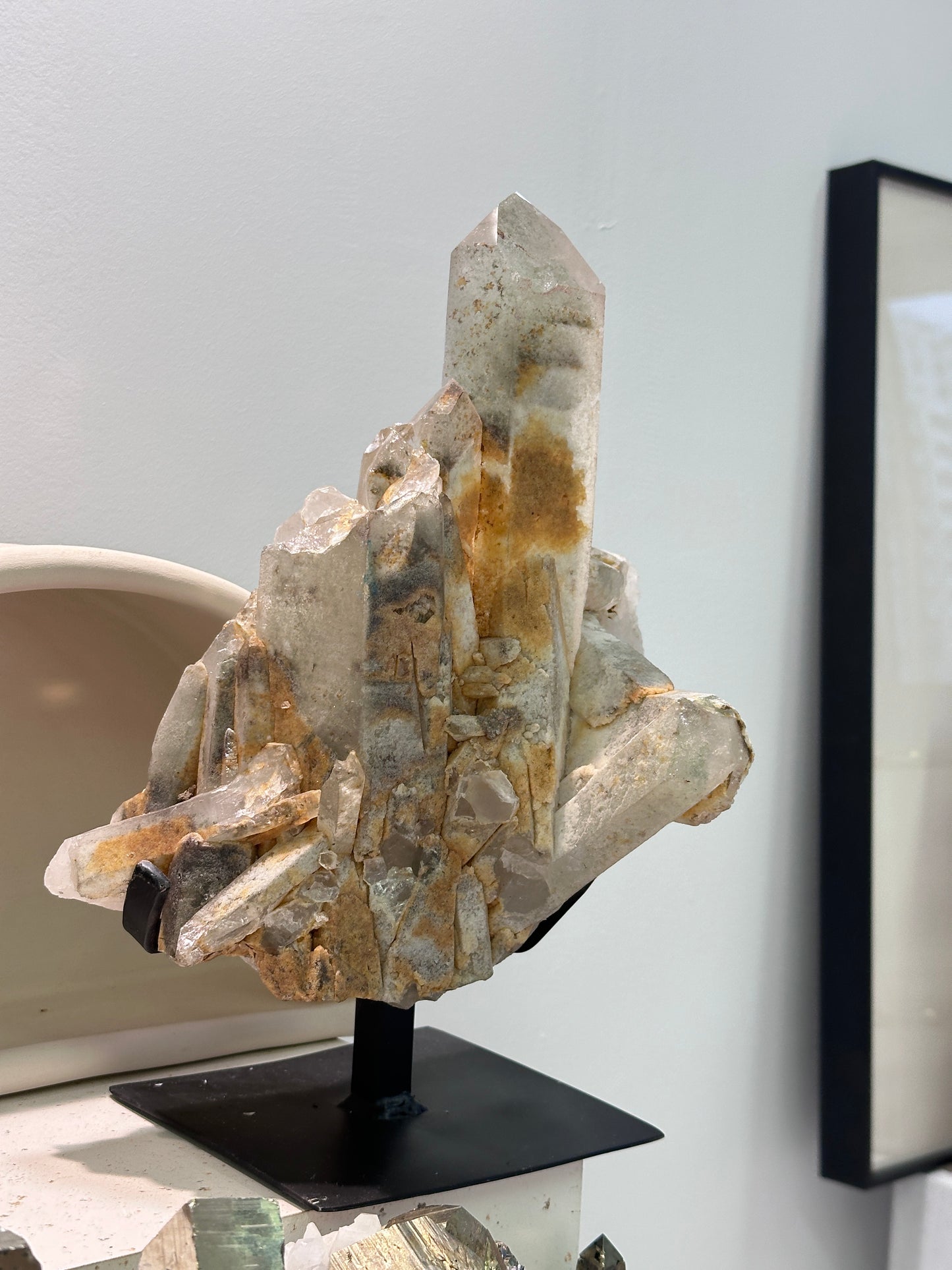 4.26KG 重量級巴西四季幽靈水晶簇 Brazil Phantom Quartz Cluster