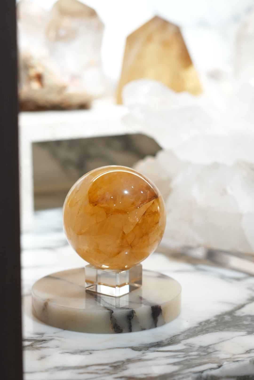 Golden Healer/Yellow Hematite Quartz Sphere
