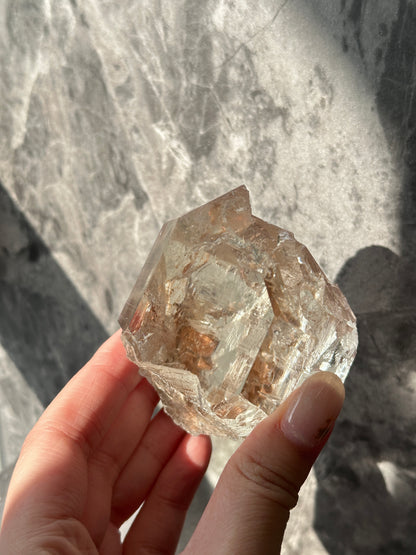 印度喜馬拉雅白水晶 （帶紅泥）India Himalayan White Quartz - ART OF GEM 