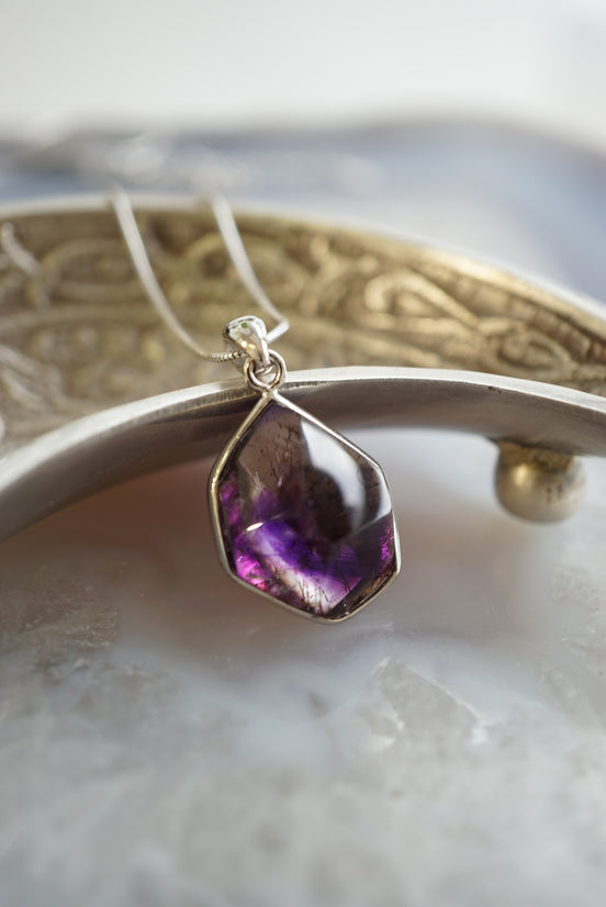 紫髮超7吊墜（配925 銀鏈） - ART OF GEM 