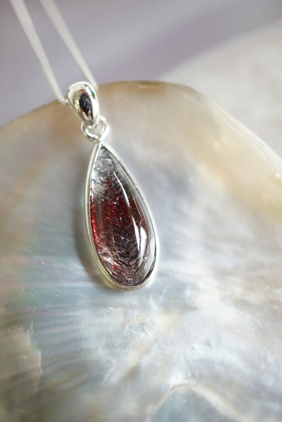 紅黑超7吊墜（配925 銀鏈） - ART OF GEM 