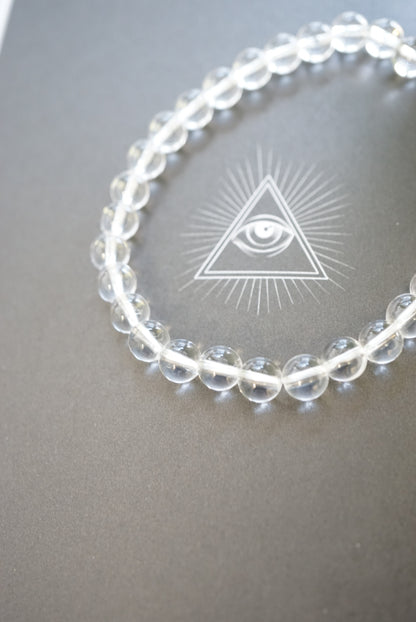 印度喜馬拉雅白水晶手串 (6mm) India Himalayan White Quartz Bracelet (6mm) - ART OF GEM 