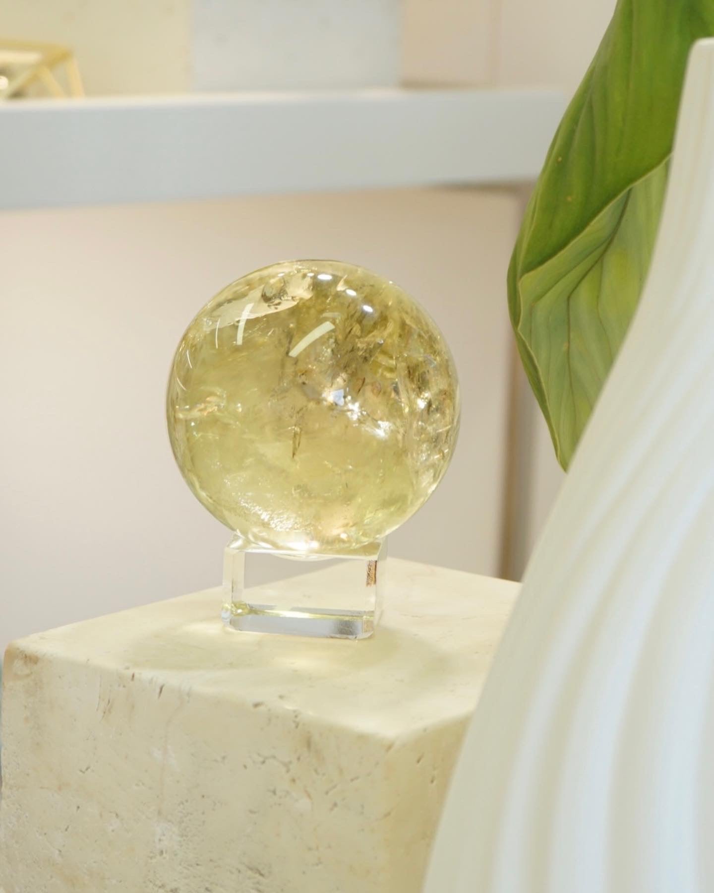 70mm 黃水晶球 - ART OF GEM 