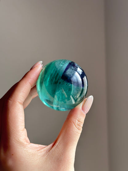 巴西紫綠螢石球Brazil Purple and Green Fluorite Sphere - ART OF GEM 
