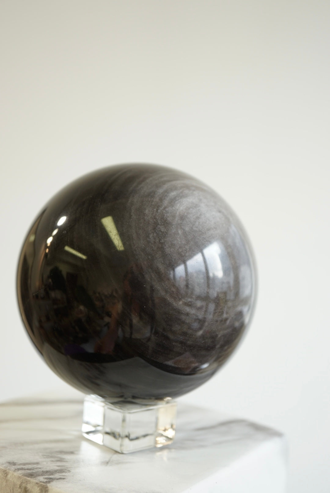 銀曜石球Silver Sheen Sphere