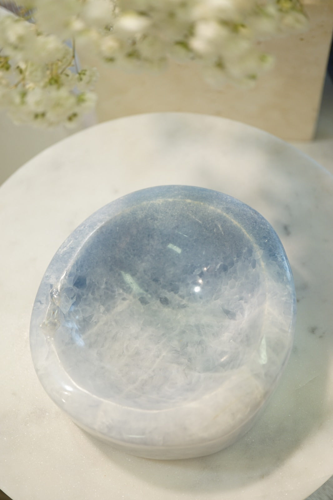 藍方解石碗 Blue Calcite Bowl