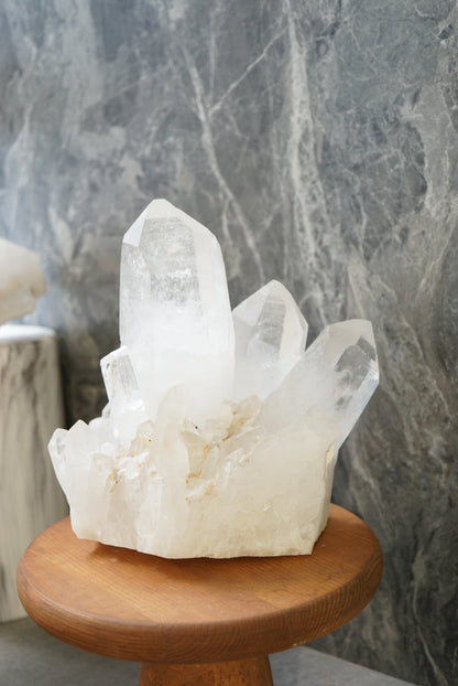 巴西白水晶簇 Brazil White Quartz Cluster - ART OF GEM 