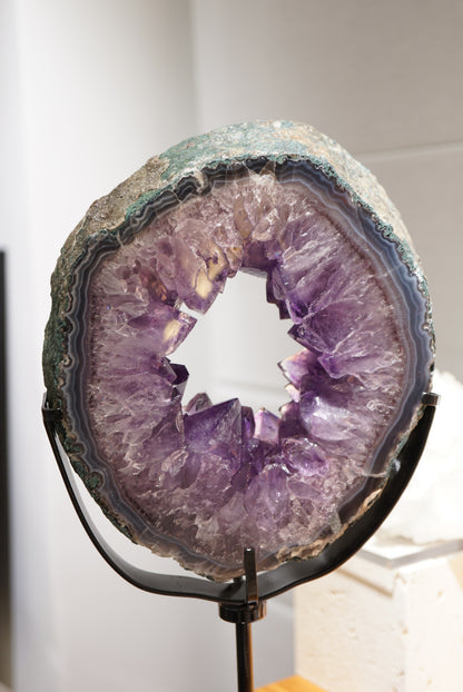 巴西紫晶（旋轉底座） Brazil Amethyst (with rotating stand) - ART OF GEM 