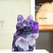 原創設計夢幻紫水晶招財貓 [招財能量] - ART OF GEM 
