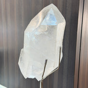 巴西白水晶雙尖 (DT) (連座)