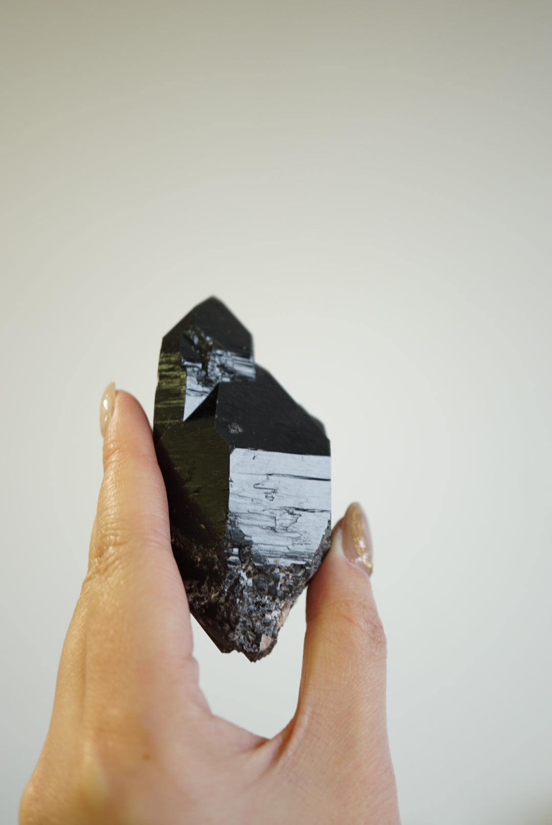 巴西亮面雙生黑水晶Brazil Raw Black Quartz