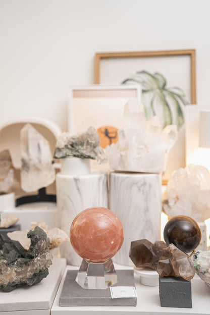 11cm 馬達加斯加粉晶球 Madagascar Rose Quartz Sphere - ART OF GEM 