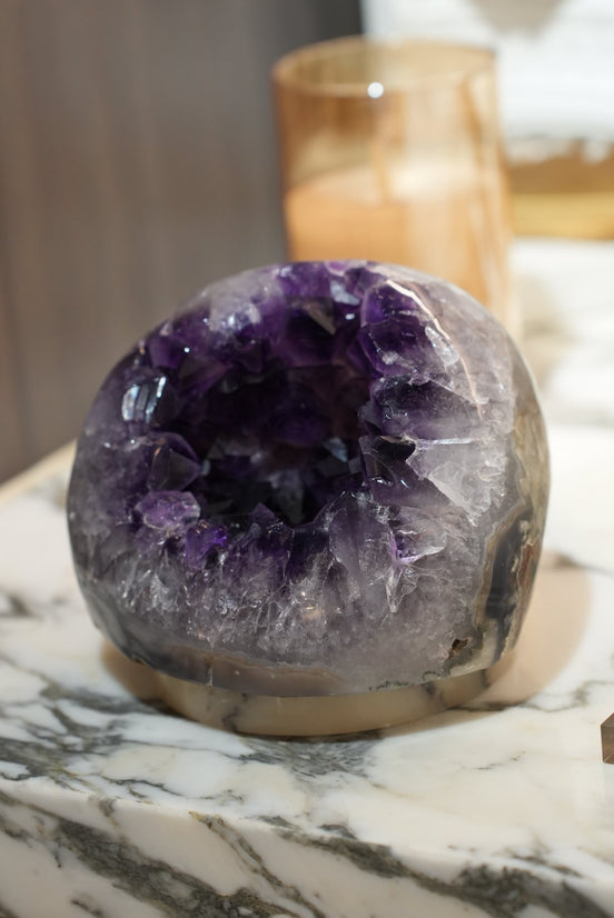 [Recommended] Brazilian agate and amethyst cluster