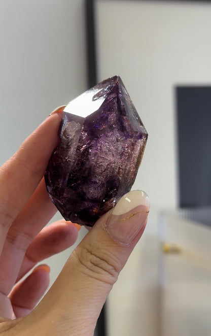 草莓晶紫髮骨幹超級七 Raw Super Seven with Strawberry Quartz - ART OF GEM 