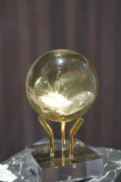 58mm 巴西黃水晶球 Brazil Citrine Sphere - ART OF GEM 