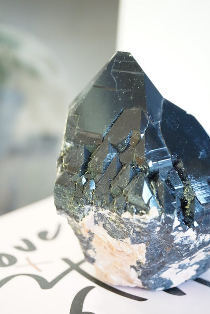 巴西資料庫黑水晶Brazil Black Quartz with Record Keepers - ART OF GEM 